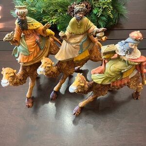 Colorful Three Wise Men Figurines
